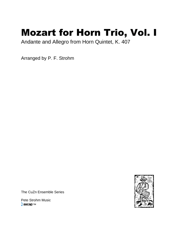Mozart for Horn Trio, Vol. I (arr. P. F. Strohm)