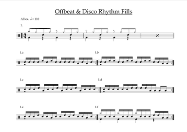 Offbeat & Disco Rhythm Fills