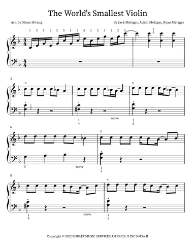 World S Smallest Violin (arr. Shine Hwang)