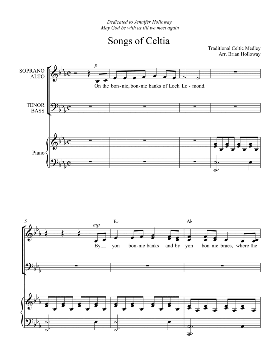 Songs of Celtia (arr. Brian Holloway)