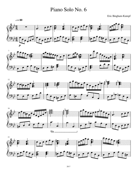 Piano Solo No. 6