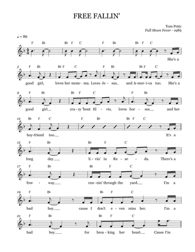 Free Fallin' (arr. Brock Chart)
