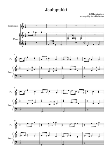 Soittosalkku: Joulupukki - Santa Claus (arr. Anu Holländer)