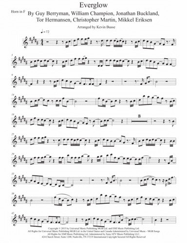 Everglow (arr. Kevin Busse)