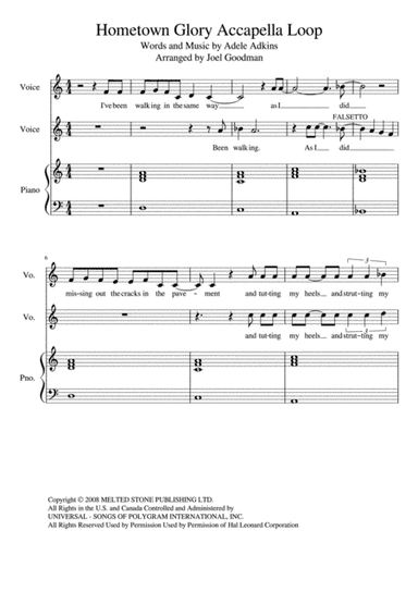 Hometown Glory (arr. Joel Goodman)