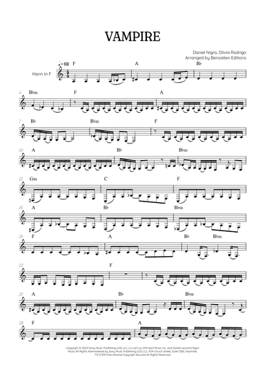 Vampire (arr. Benzaiten Editions)