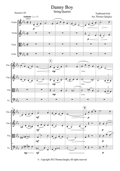 Danny Boy (arr. Thomas Quigley)