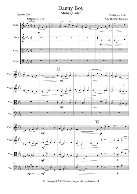 Danny Boy (arr. Thomas Quigley)