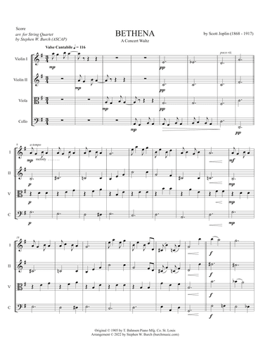 Bethena - a Concert Waltz (arr. Stephen W. Burch (ASCAP))