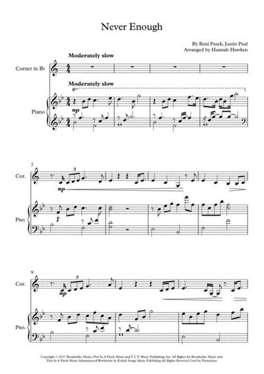 Never Enough (arr. Hannah Hawken)