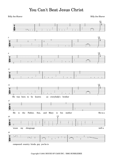 You Can't Beat Jesus Christ (arr. The Smelly Tele)
