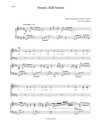 Nearer, Still Nearer (arr. Amy Kent)