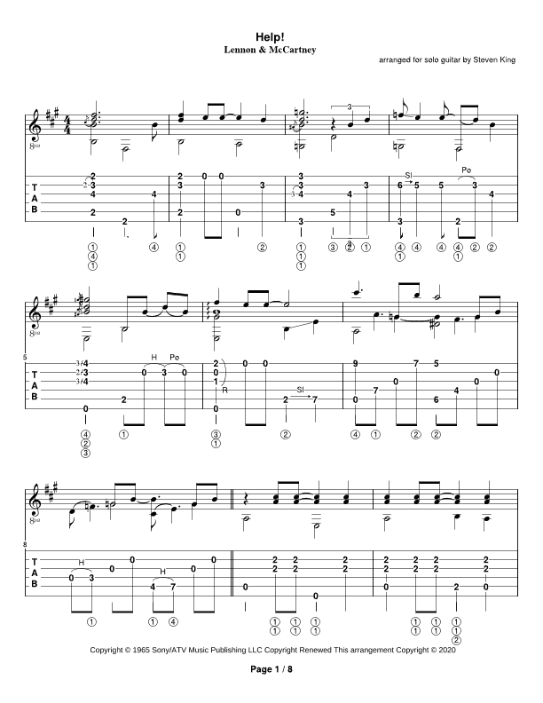 Help! (arr. Steven Michael King)