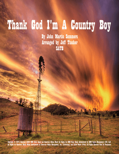 Thank God I'm A Country Boy (arr. Jeff Tincher)