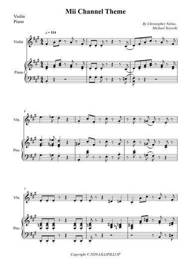 Mii Channel Theme (arr. Wesley S. SIlva)