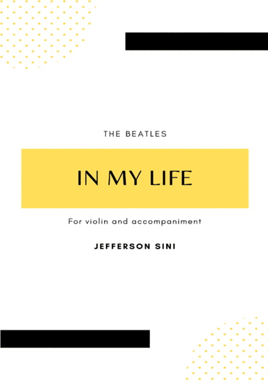 In My Life (arr. Jefferson Sini)