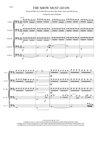 The Show Must Go On (arr. Inacio Saldanha)