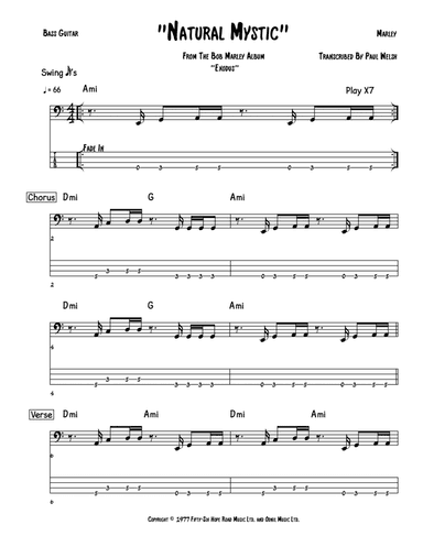 Natural Mystic (arr. Accubass)