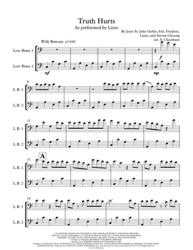 Truth Hurts (arr. Steven Cheatham)