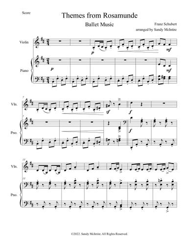 Themes from Rosamunde (Ballet Music) (arr. Sandy McIntire)