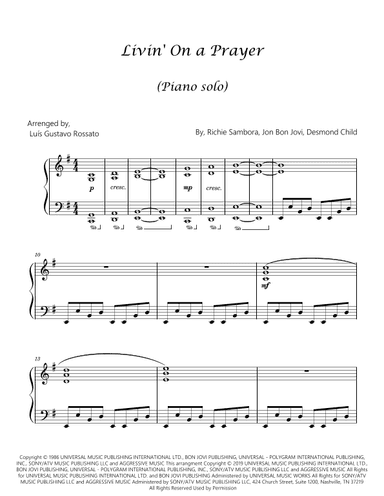 Livin' On A Prayer (arr. Luís Gustavo Rossato)