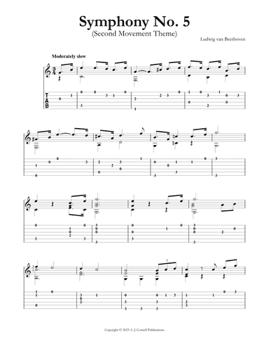 Symphony No. 5 (Second Movement Theme) (arr. Mark Phillips)
