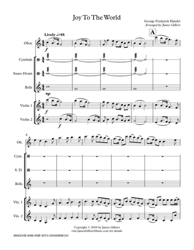 Joy To The World (arr. James Gilbert)