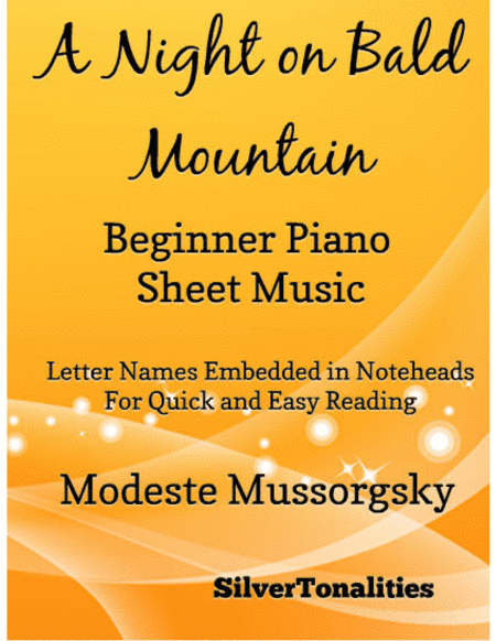 A Night on Bald Mountain Beginner Piano Sheet Music (arr. SilverTonalities)