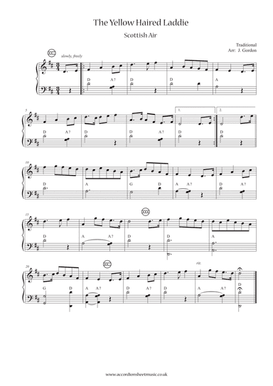 The Yellow Haired Laddie (arr. Julia Gordon)