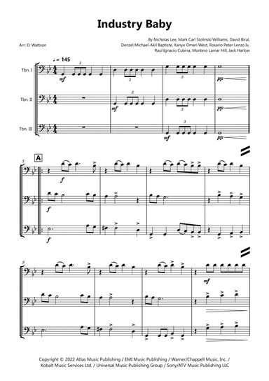 Industry Baby (arr. Douglas Wattson)