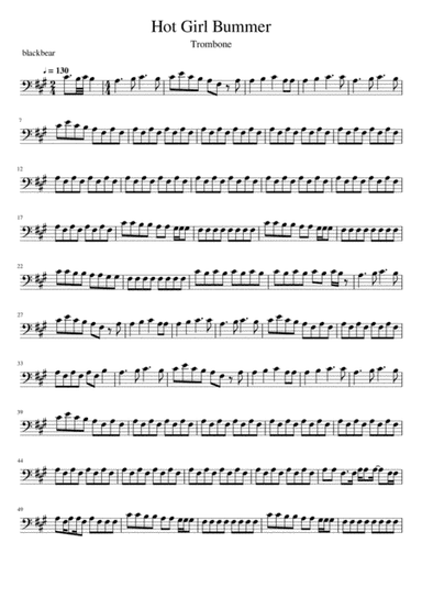 Hot Girl Bummer (arr. Sean M.)