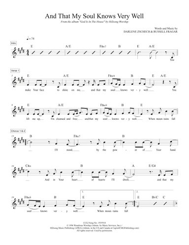 And That My Soul Knows Very Well (arr. TraviSongs)