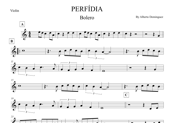 Perfidia (arr. Leo Silva)