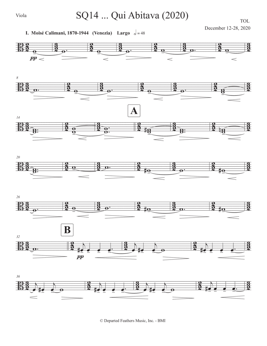 SQ14 ... Qui Abitava (2020) viola part
