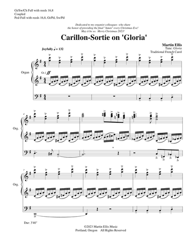Carillon-Sortie on "Gloria" (arr. Martin Ellis)