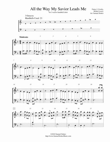 All the Way My Savior Leads Me - for 3-octave handbell choir (arr. Samuel Stokes)