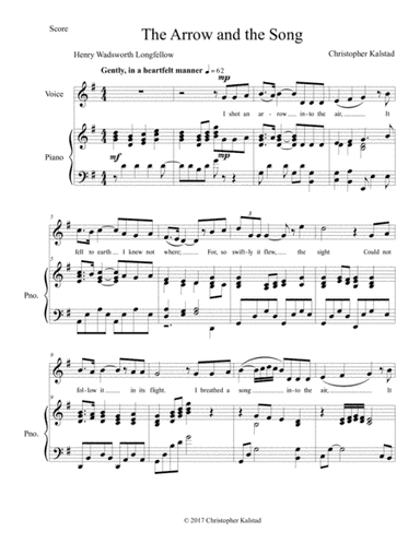 The Arrow and the Song (Unison and Piano)