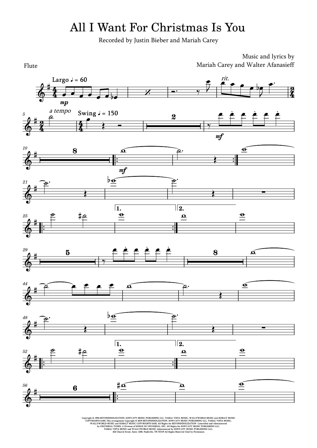 All I Want For Christmas Is You (arr. David Lartey)