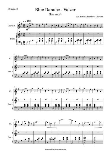 The Blue Danube (Strauss) (arr. Fabio Eduardo de Oliveira)