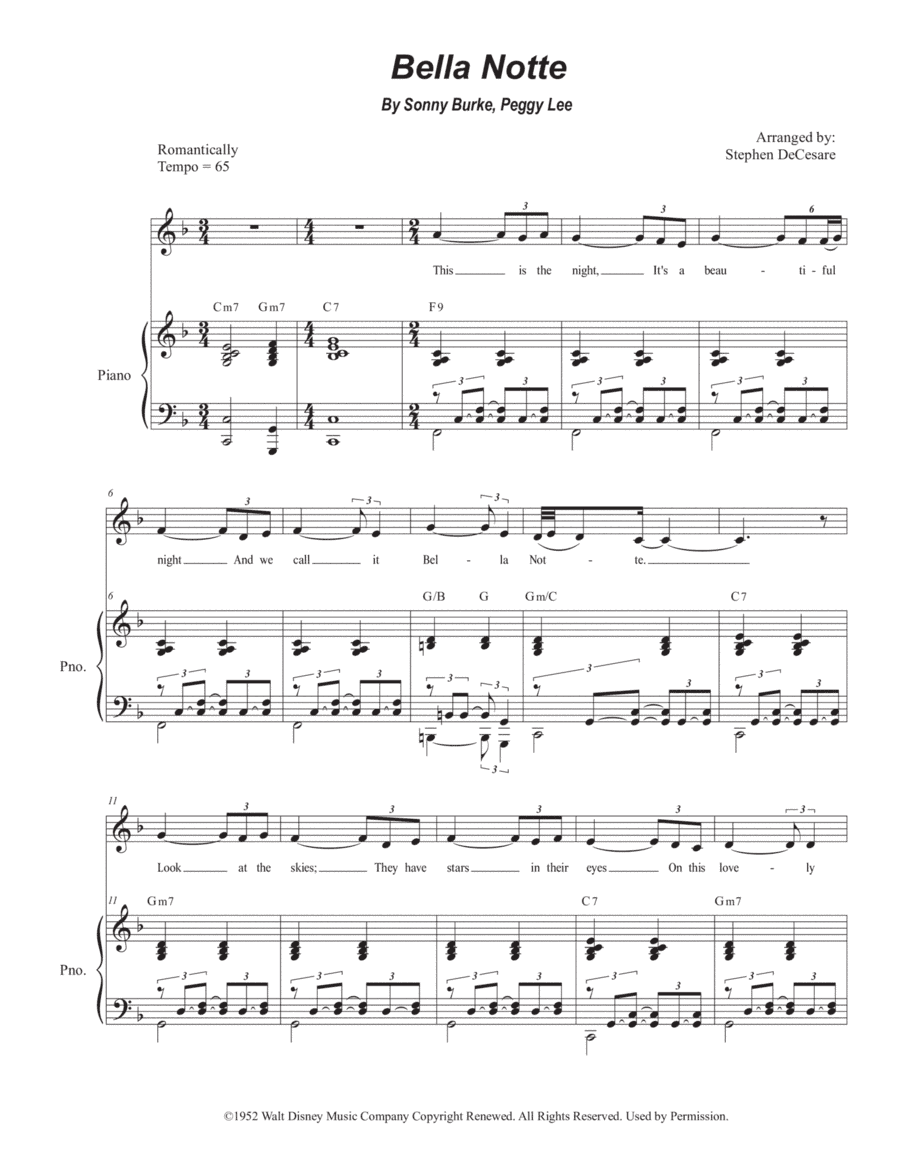 Bella Notte (arr. Stephen DeCesare)
