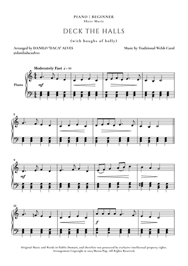 Deck the Halls (arr. Danilo "Daca" Alves)