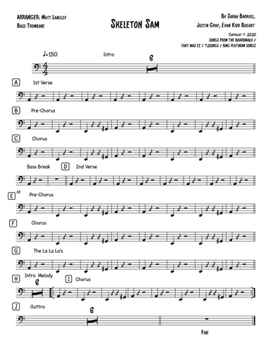 Skeleton Sam (arr. Matt Langley)