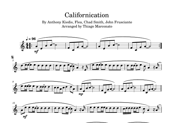 Californication (arr. Thiago Marconato)