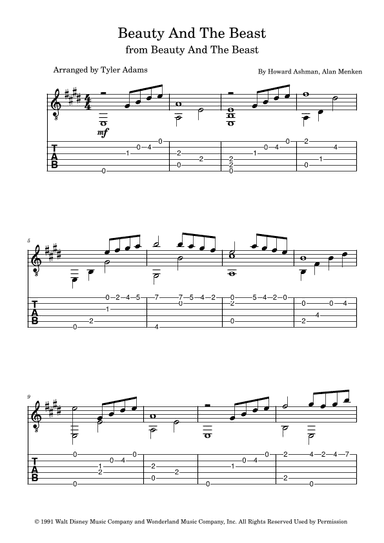 Beauty And The Beast (arr. Tyler Adams)