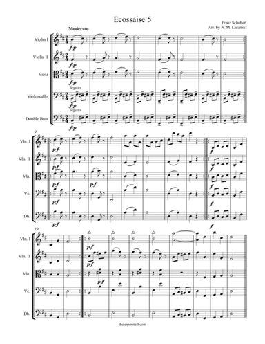 Ecossaise #5 (arr. Nick Lacanski)
