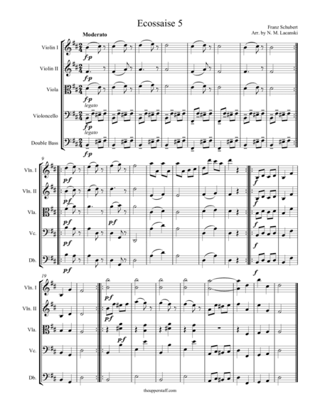 Ecossaise #5 (arr. Nick Lacanski)