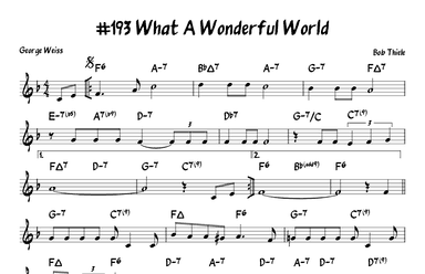 What A Wonderful World (arr. John Fries)