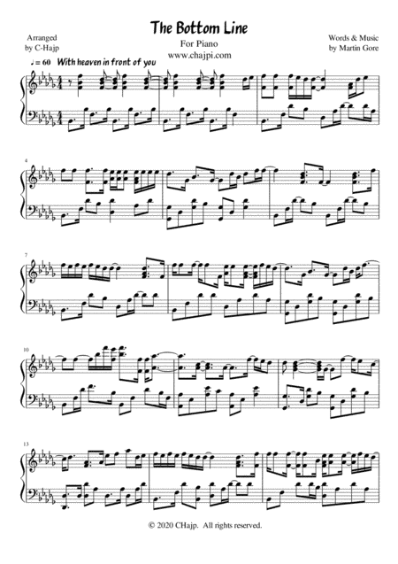 The Bottom Line (arr. CHajp)