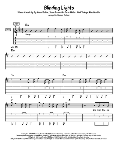 Blinding Lights (arr. Alexander Badiarov)