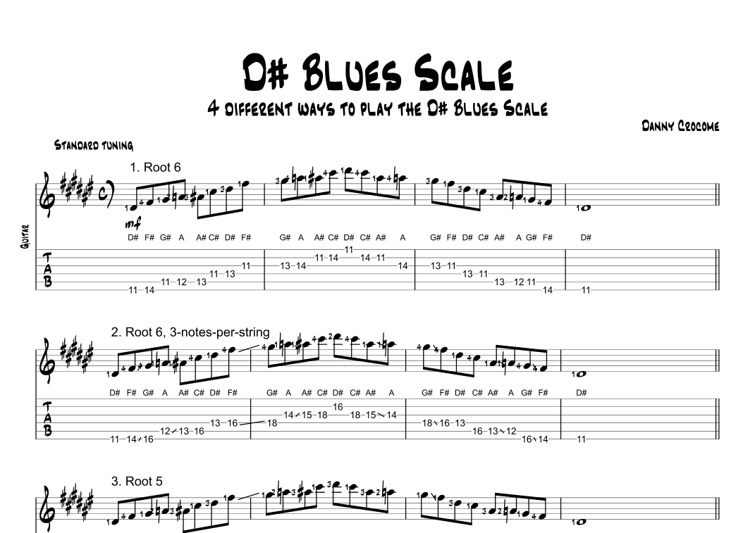 D# Blues Scale (4 Ways to Play)
